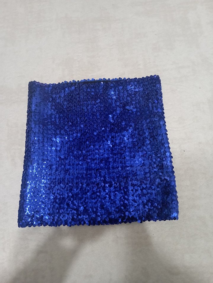 Mavi straplez pullu bluz - Görsel 3