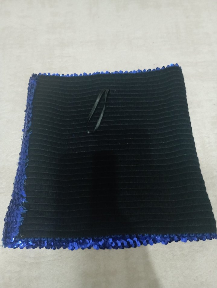 Mavi straplez pullu bluz - Görsel 4