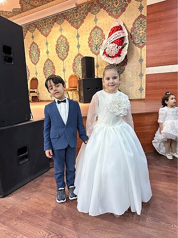 6 Yaş Beden Gelinlik çocuk