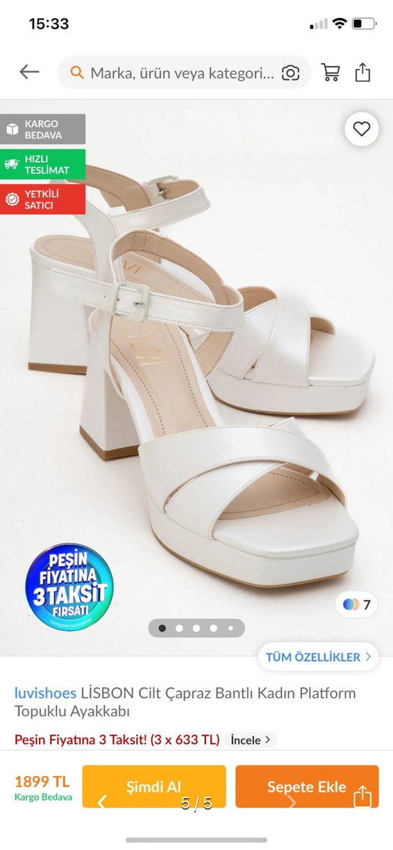 Platform gelin ayakkabı - Görsel 5