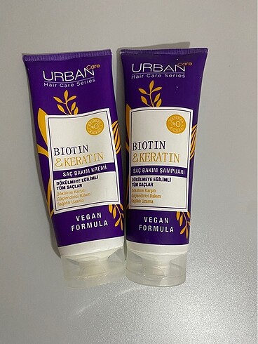 Urban care biotin keratin şampuan ve krem