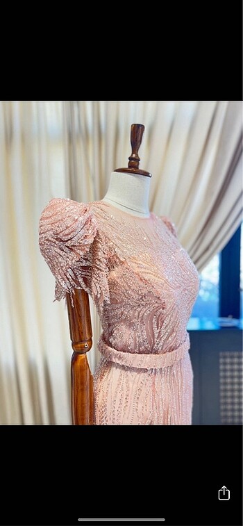 Vassago pembe nişan elbise abiye