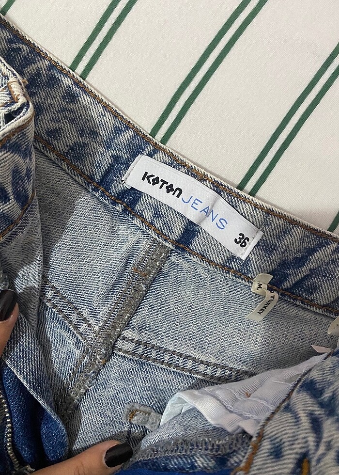 Koton jeans jean kot şort - Görsel 2