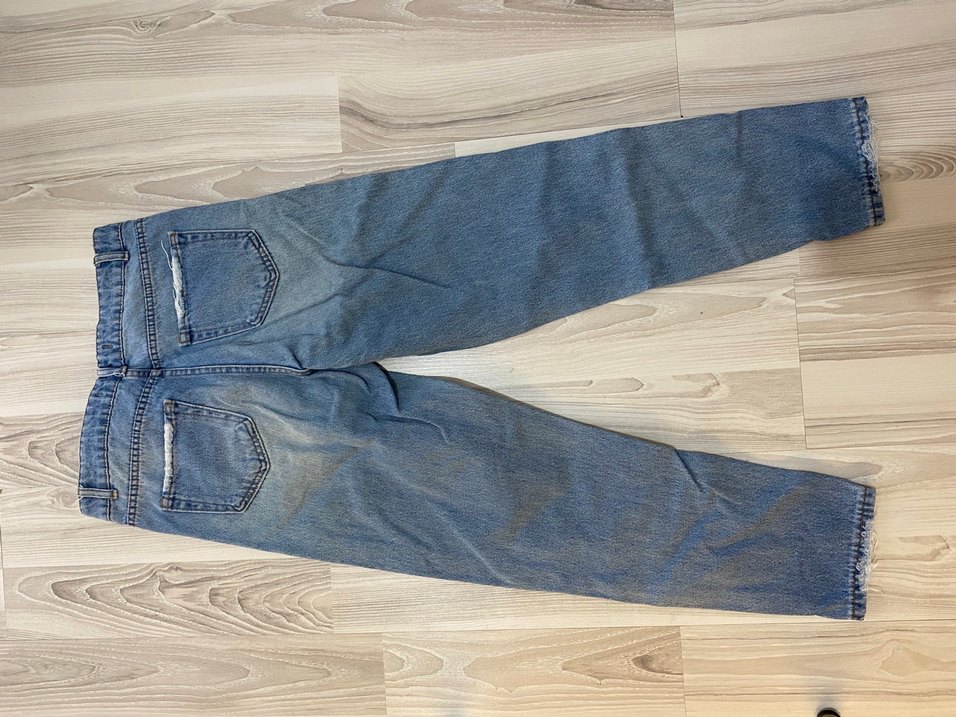 Bayan Mavi kot Denim mom Jean - Görsel 2