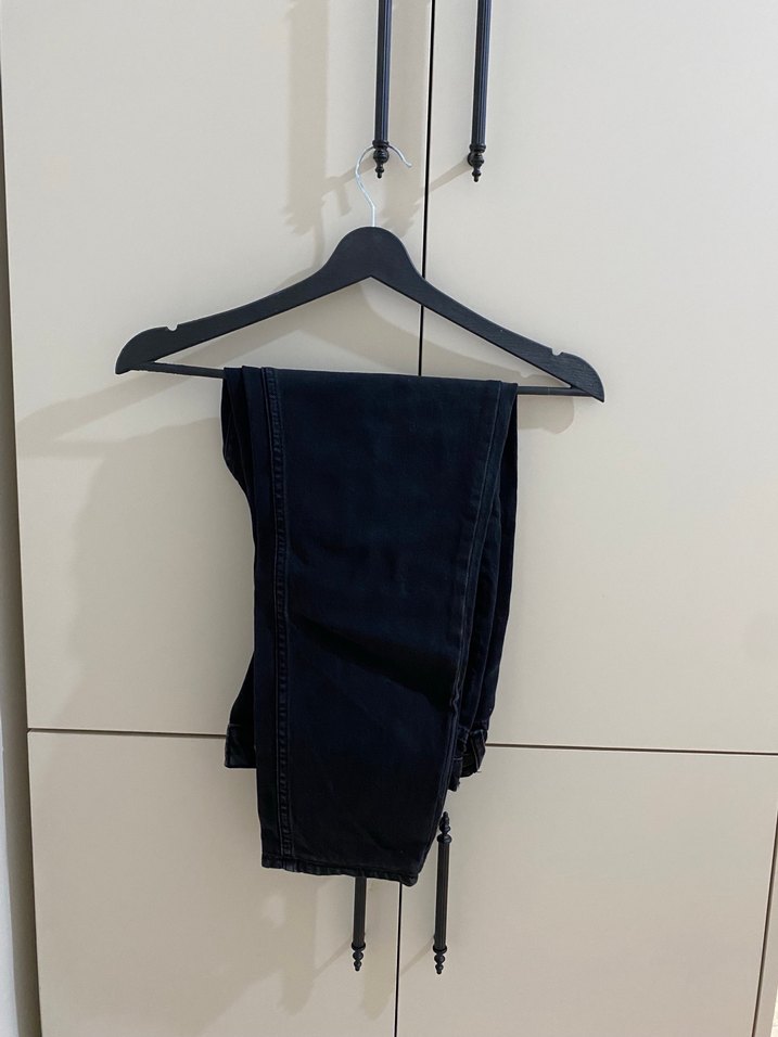 Antrasit Kadın mom jean - Görsel 5