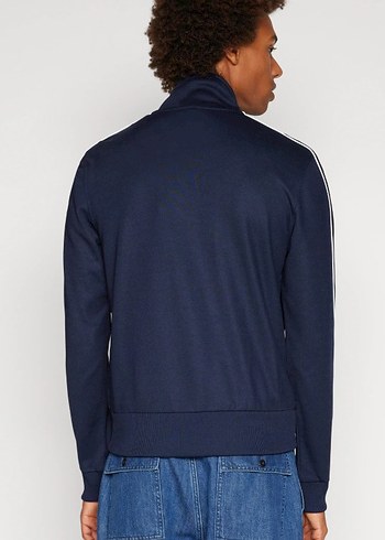 s Beden Lacoste Erkek Lacivert Fermuarlı Sweatshirt