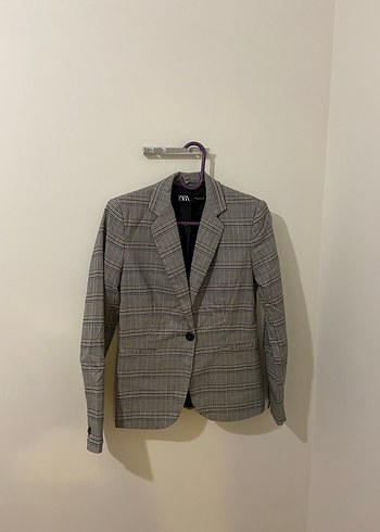 zara ekoseli blazer ceket