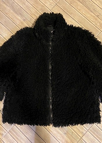 zara siyah kürklü tüylü erkek ceket