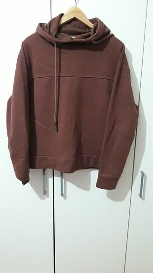 Kiremit Rengi Sweatshirt ve Beyaz Bere