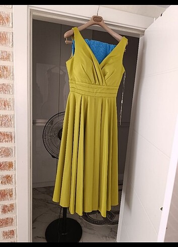Zara Yağ yeşili abiye