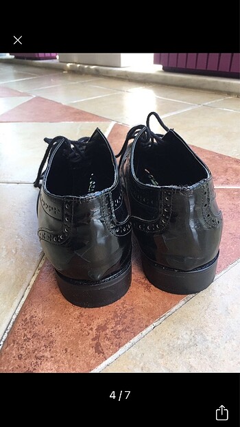 42 Beden siyah Renk Oxford kadın ayakkabı