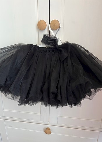 Kız Çocuk Siyah Gotik Çiçekli Bolero ve tütü takım - Görsel 3