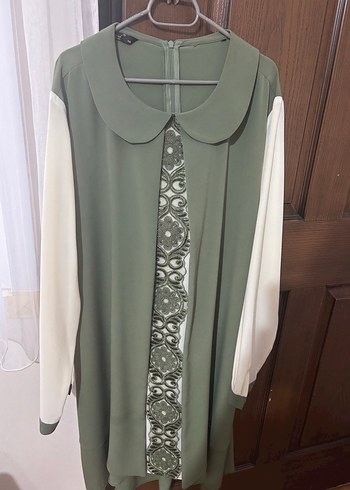 Uzun Kollu, Baskılı Vintage Kadın Tunik