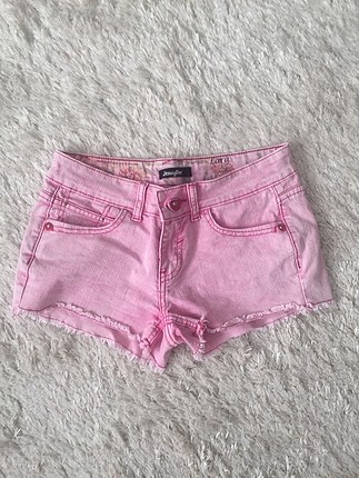 Pembe kot şort