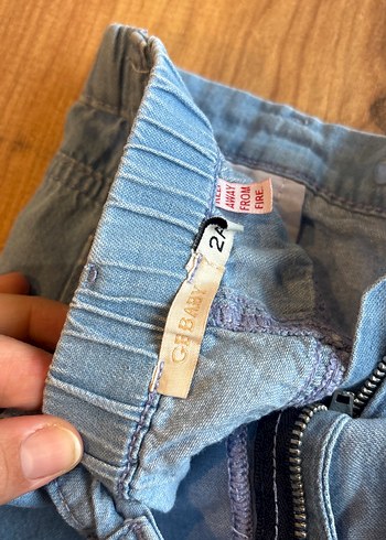 Nakışlı Mavi Kadın Kot Şort - Görsel 5