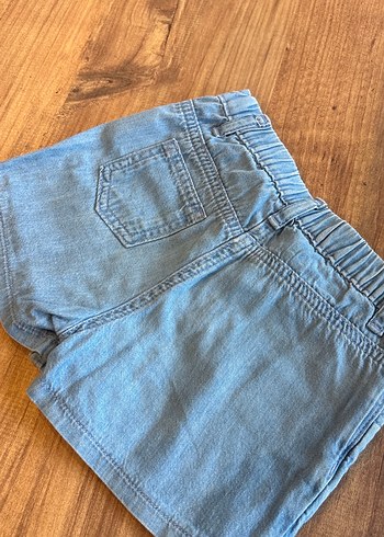 Nakışlı Mavi Kadın Kot Şort - Görsel 3