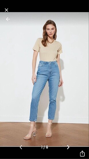 Trenyolmilla mavi mom jean