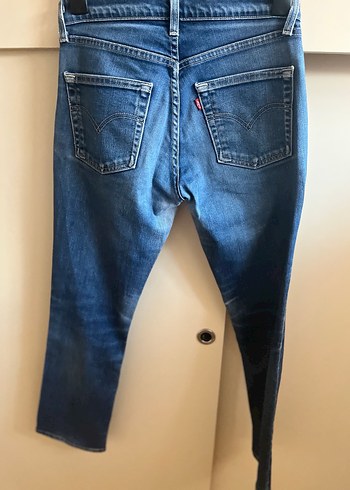 Kadın Mavi Denim Normal Boy Jean - Görsel 7