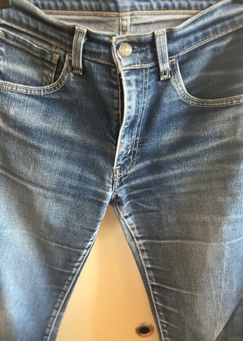 Kadın Mavi Denim Normal Boy Jean - Görsel 3