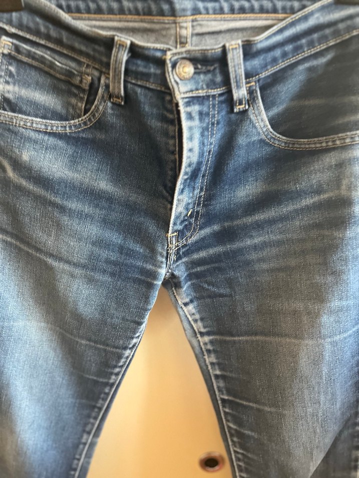 Kadın Mavi Denim Normal Boy Jean - Görsel 3