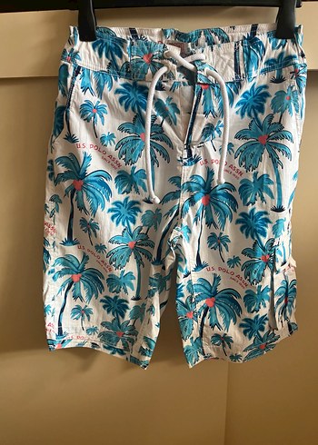 Mavi Desenli Bohem Düğmeli Erkek Mayo - Görsel 6