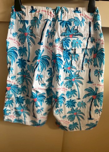 Mavi Desenli Bohem Düğmeli Erkek Mayo - Görsel 5