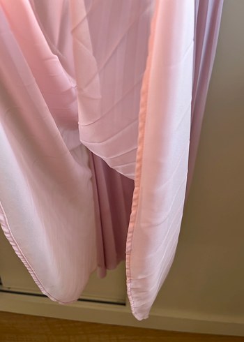 Pembe Pilili Midi Kadın Etek - Görsel 2