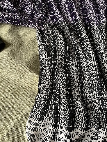 Viskon krep elbise - Görsel 8