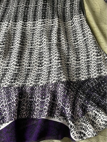 Viskon krep elbise - Görsel 3