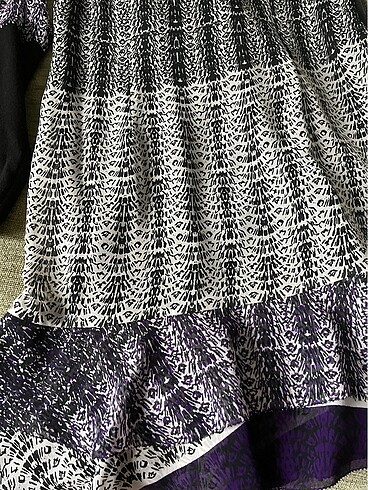 Viskon krep elbise - Görsel 5