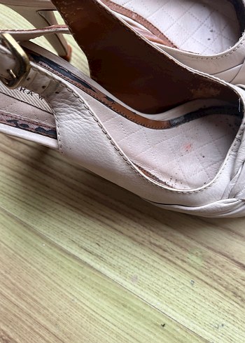 Bej Kadın Topuklu Ayakkabı - Görsel 4