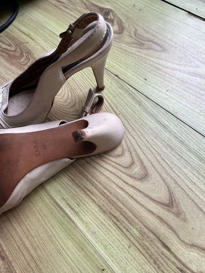 Bej Kadın  Topuklu Ayakkabı - Görsel 5