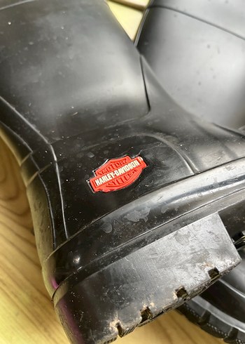 Siyah  kadın Diz Boyu Kauçuk Çizme - Görsel 7