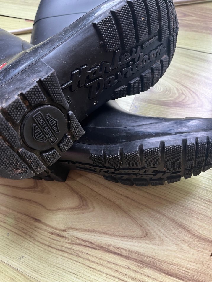 Siyah  kadın Diz Boyu Kauçuk Çizme - Görsel 5