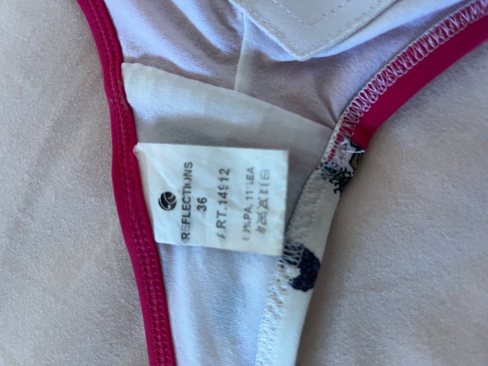 Renkli Desenli Fermuarlı Kadın Mayo tankını - Görsel 5