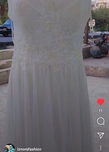 xl Beden Beyaz abiye