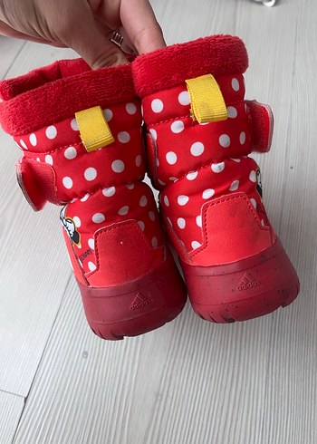 Kız Çocuk Kırmızı Adidas Botlar - Görsel 5