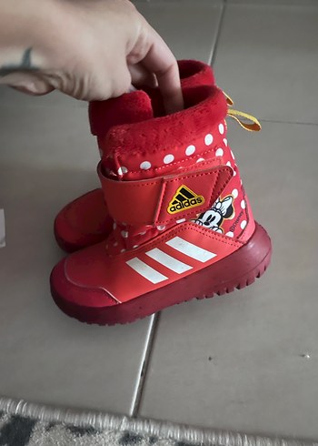 Kız Çocuk Kırmızı Adidas Botlar - Görsel 3