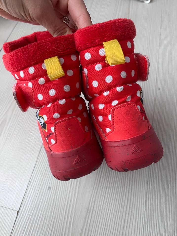 Kız Çocuk Kırmızı Adidas Botlar - Görsel 5