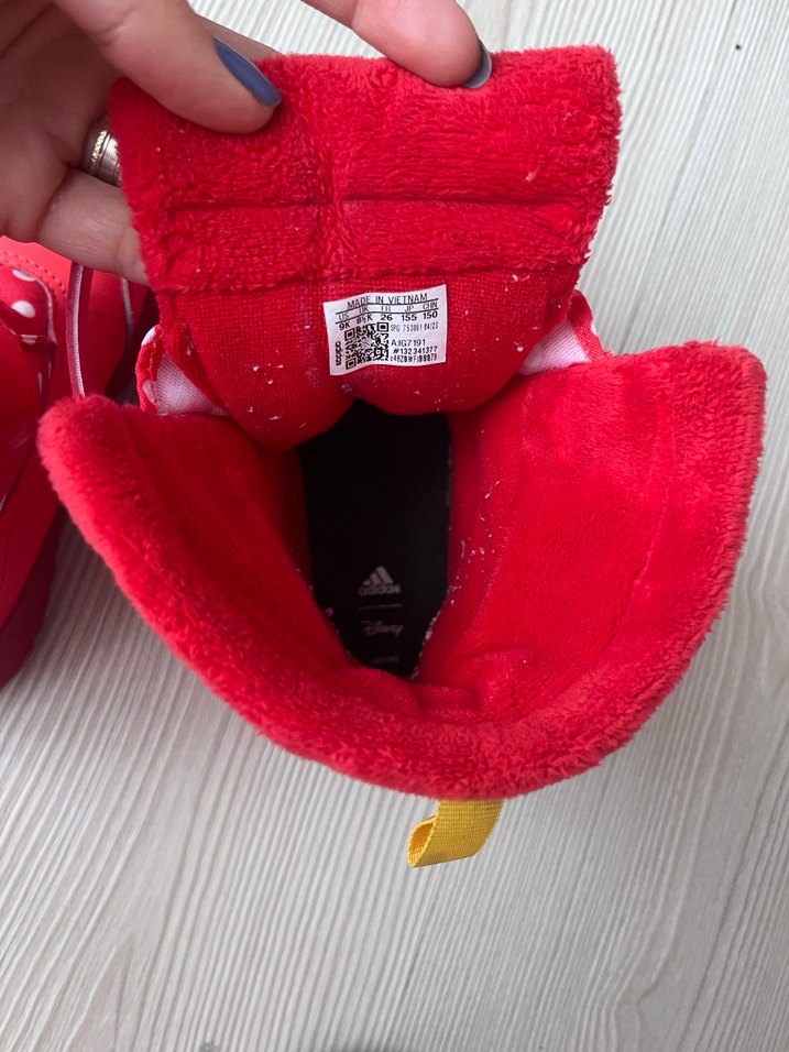 Kız Çocuk Kırmızı Adidas Botlar - Görsel 4