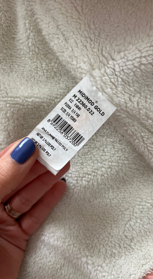 Pembe Kürklü Kız Çocuk Mont - Görsel 4