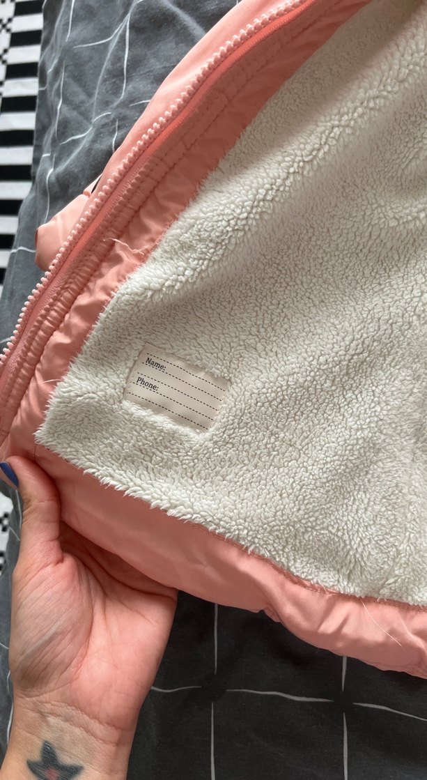 Pembe Kürklü Kız Çocuk Mont - Görsel 2