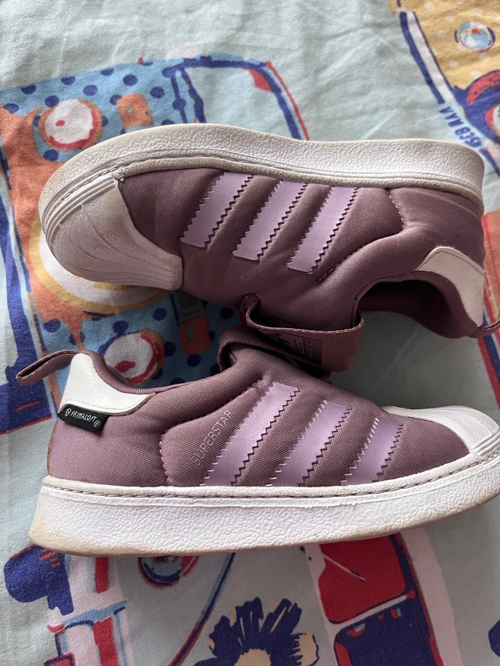 Çocuk Mor Adidas Spor Ayakkabı - Görsel 2