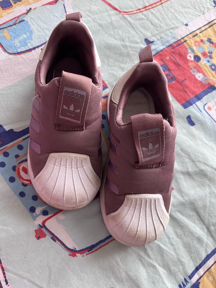 Çocuk Mor Adidas Spor Ayakkabı - Görsel 4