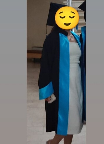 l Beden Ekru beyaz elbise mezuniyet düğün 