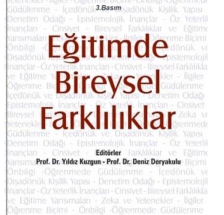 Eğitimde bireysel farklılıklar kitabı yıldız kuzgun