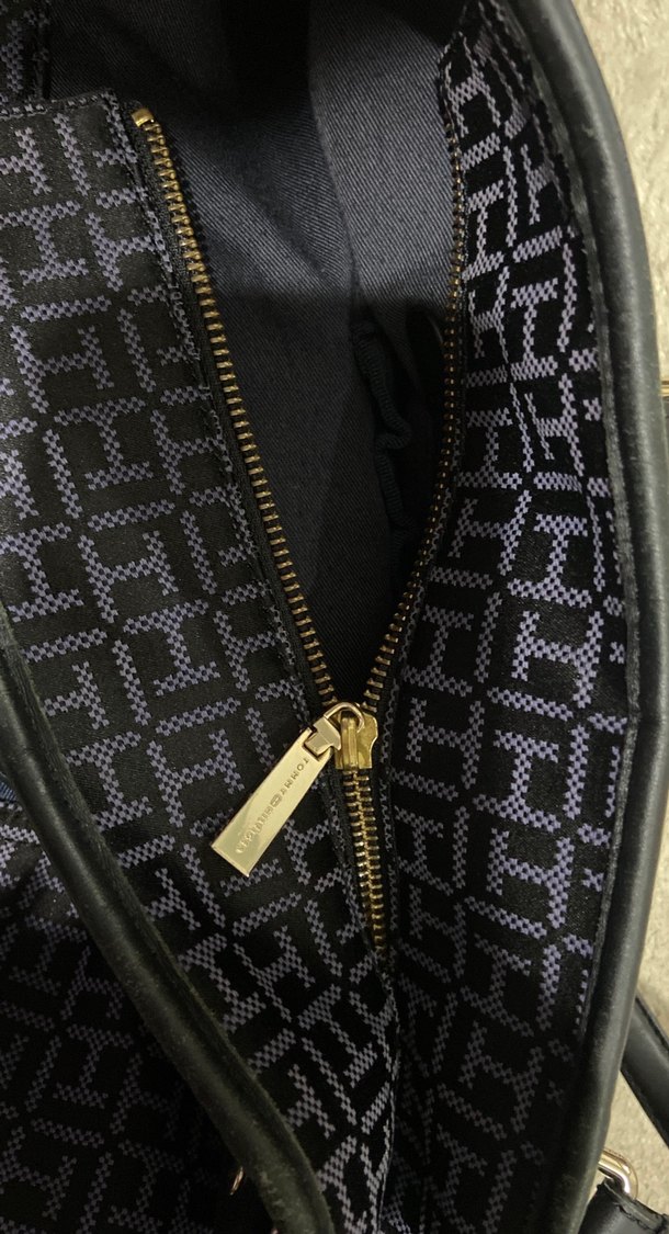 Klasik Desenli Mavi Kadın Omuz Çantası - Görsel 3