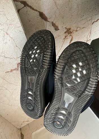 Siyah Bağcıklı Stiletto Topuklu Spor Ayakkabı - Görsel 5