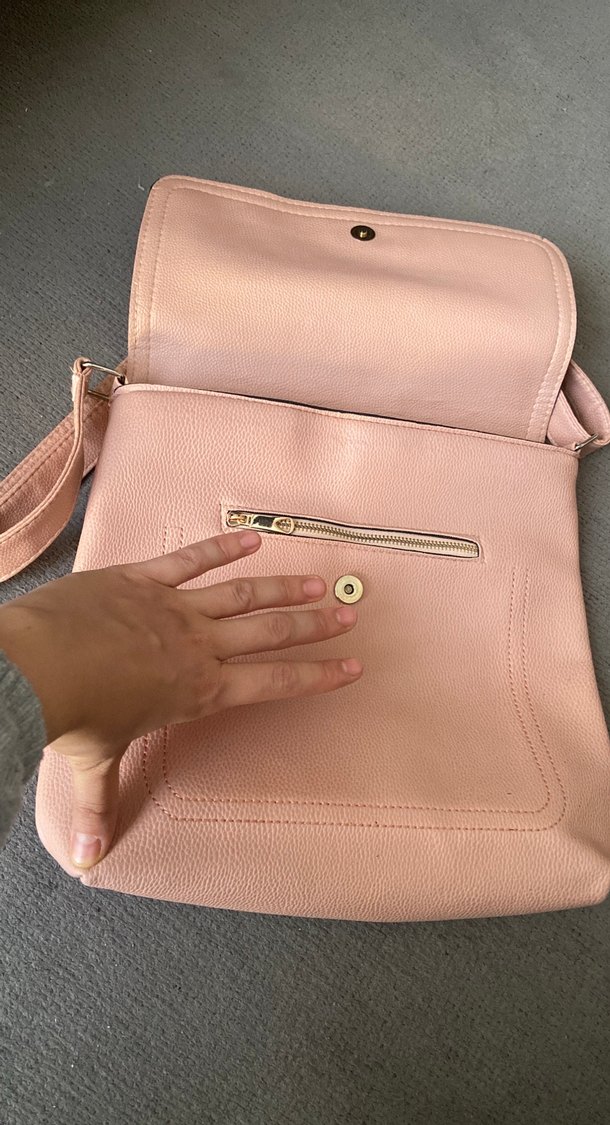 Pembe Kadın postacı Çanta - Görsel 3