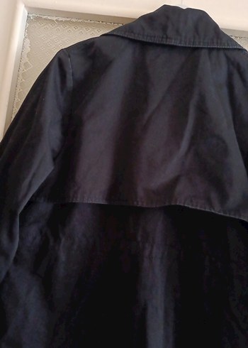 İPEKYOL Siyah Kadın Keten Midi Trençkot 38 beden - Görsel 8